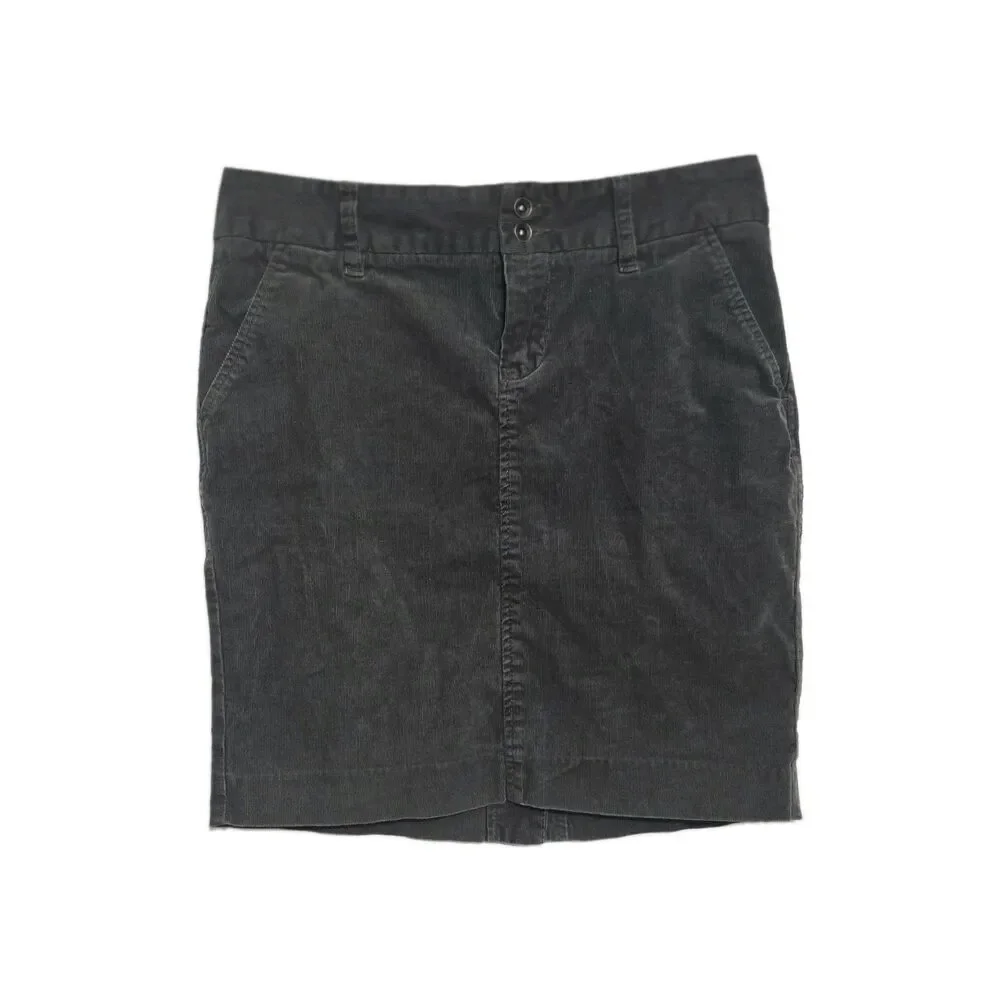 Old Navy Gray Corduroy Mini Skirt Women's Size 6